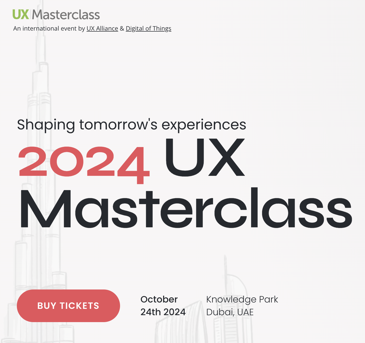 1st UX Masterclass in Dubai, UAE